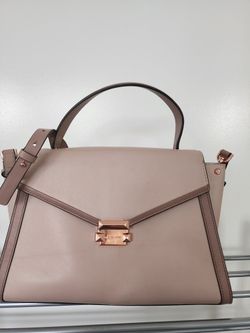 Michael Kors Whitney Medium Leather Satchel Bag Purse