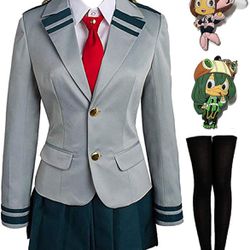 Brand New (Large) Good Friend Mha Cosplay Bnha Cosplay Hero uniform Halloween costume with two keychains A41
