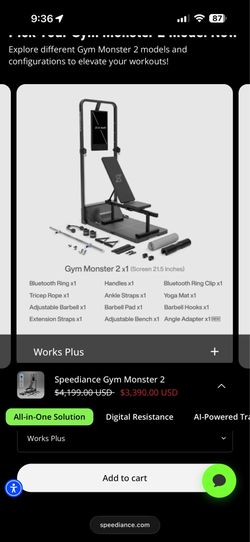Speediance Monster 2 Work Plus Machine