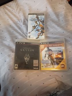 PS3 & PSP Game Lot – Skyrim, Battlefield 4, Kingdom Hearts