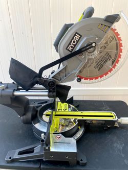 Ryobi 15 Amp 12 in Cordless Sliding Compound Miter Saw With LED Cutline Indicator