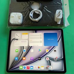 Apple IPad Air 13” (M2 chip / 2024  model) 128GB with Pen, keyboard & Accessories (warranty 10/2025) 