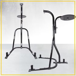 Everlast Dual Heavy Bag Speed Bag Stand AND bags