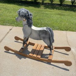 Large Wood Rocking Horse 