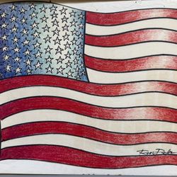 Whimsical Yet Patriot American Flag Artwork by Ron Pekar