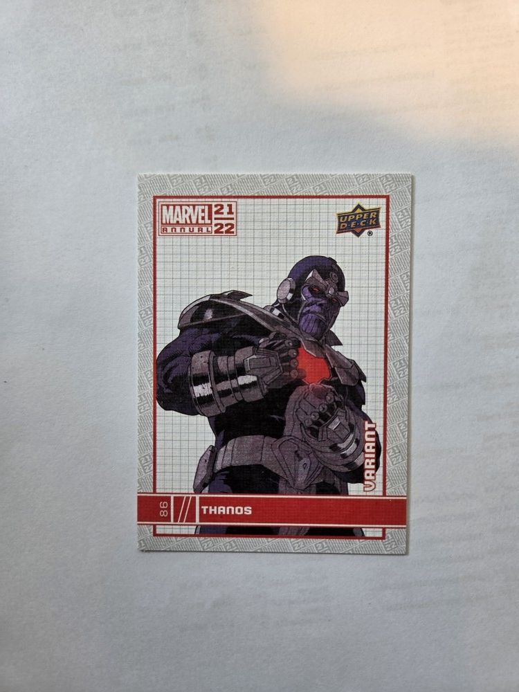 Trading Card Marvel Annual 21|22 Thanos
