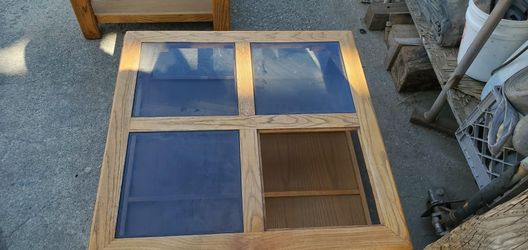 Two Coffee Tables With Glass