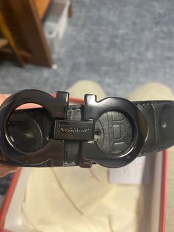 Salvatore Ferragamo Reversible Leather Belt – Black Gancini Buckle – Like New
