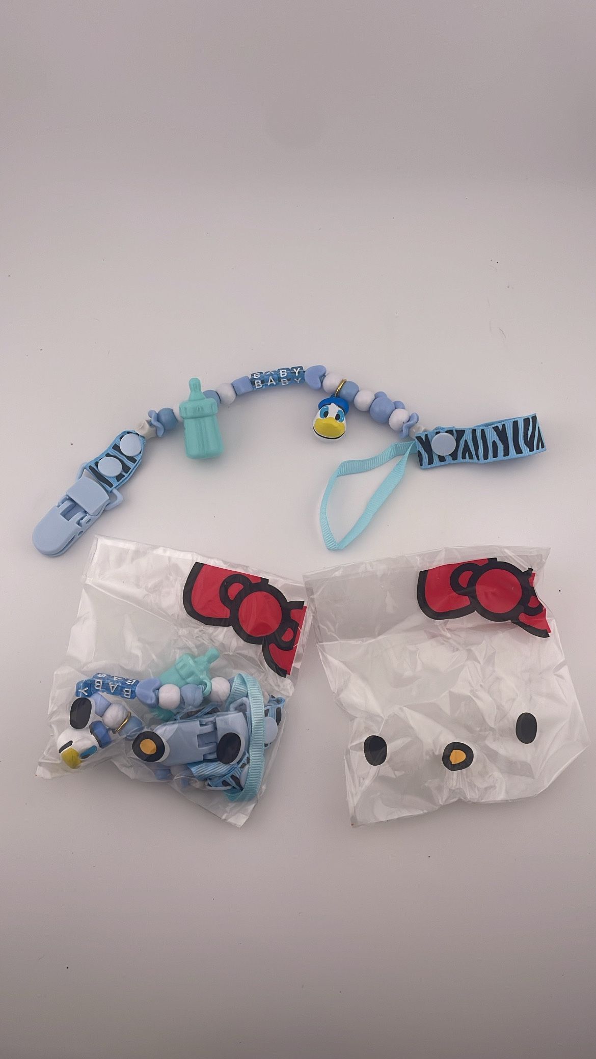 2-Mickey Mouse pacifier clip for baby