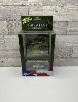 JOHNNY LIGHTNING ‘2018 THE GREATEST GENERATION ISLAND HOPPING TO JAPAN / IWO JIMA  WWII M4A3 SHERMAN TANK • HISTORICALLY ACCURATE DIE - CAST REPLICA