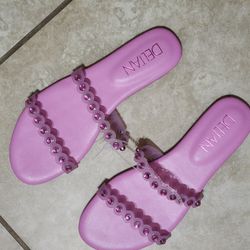 Deltan Flat, Pink Slipper 