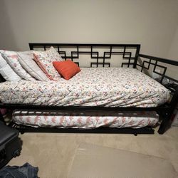 Twin Bed Frame w/ Trundle Frame
