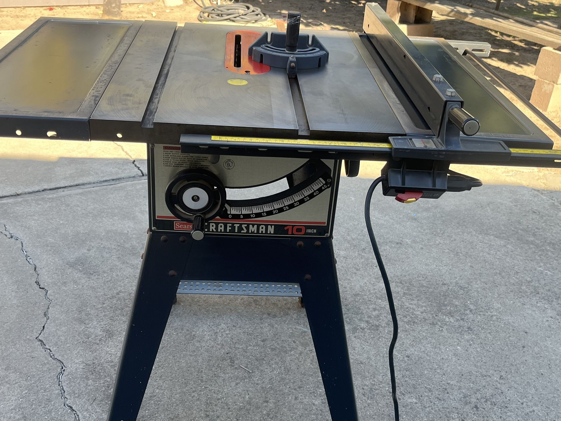 Craftsman Table Saw 1 Hp