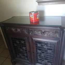 Solid Rosewood Dry Bar&Wine Cabinet Made Indonesia 