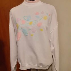 Women's Holiday Easter Sweatshirt Size Large