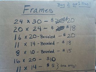 Brand new Frames