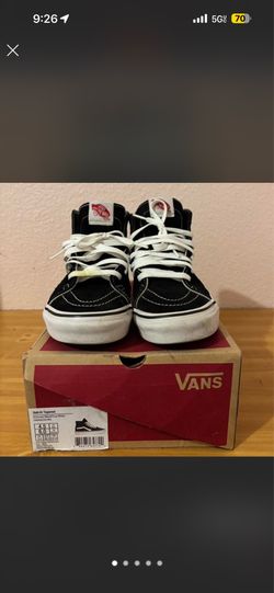 Black and white old school vans