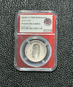 Apollo 11th 50th Anniversary 2019 s 50c PF69 Ultra Cameo