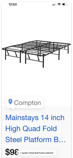 Queen metal bed frame