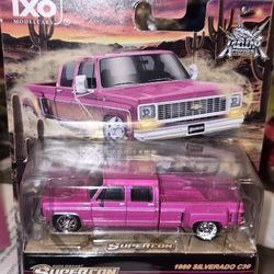 2026 Vegas Diecast Supercon Ixo Pink1980 Chevy Silverado C30 Truck!!