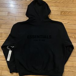 Fear Of God Essentials Hoodie (SS22) Stretch Limo/Black Full Size XS-XL