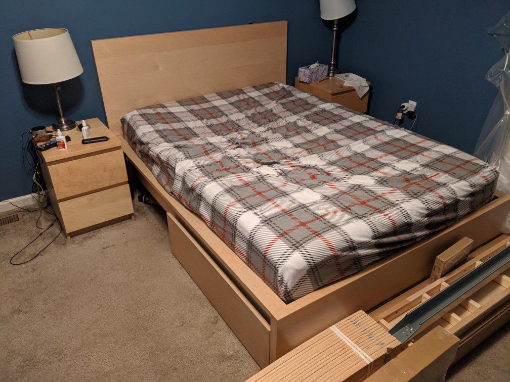 Ikea MALM full-size bed