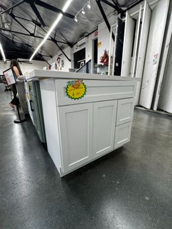 36" White Shaker Vanity Cabinet - $150