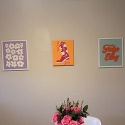 Bright Tufted Wall Art Set (3) 