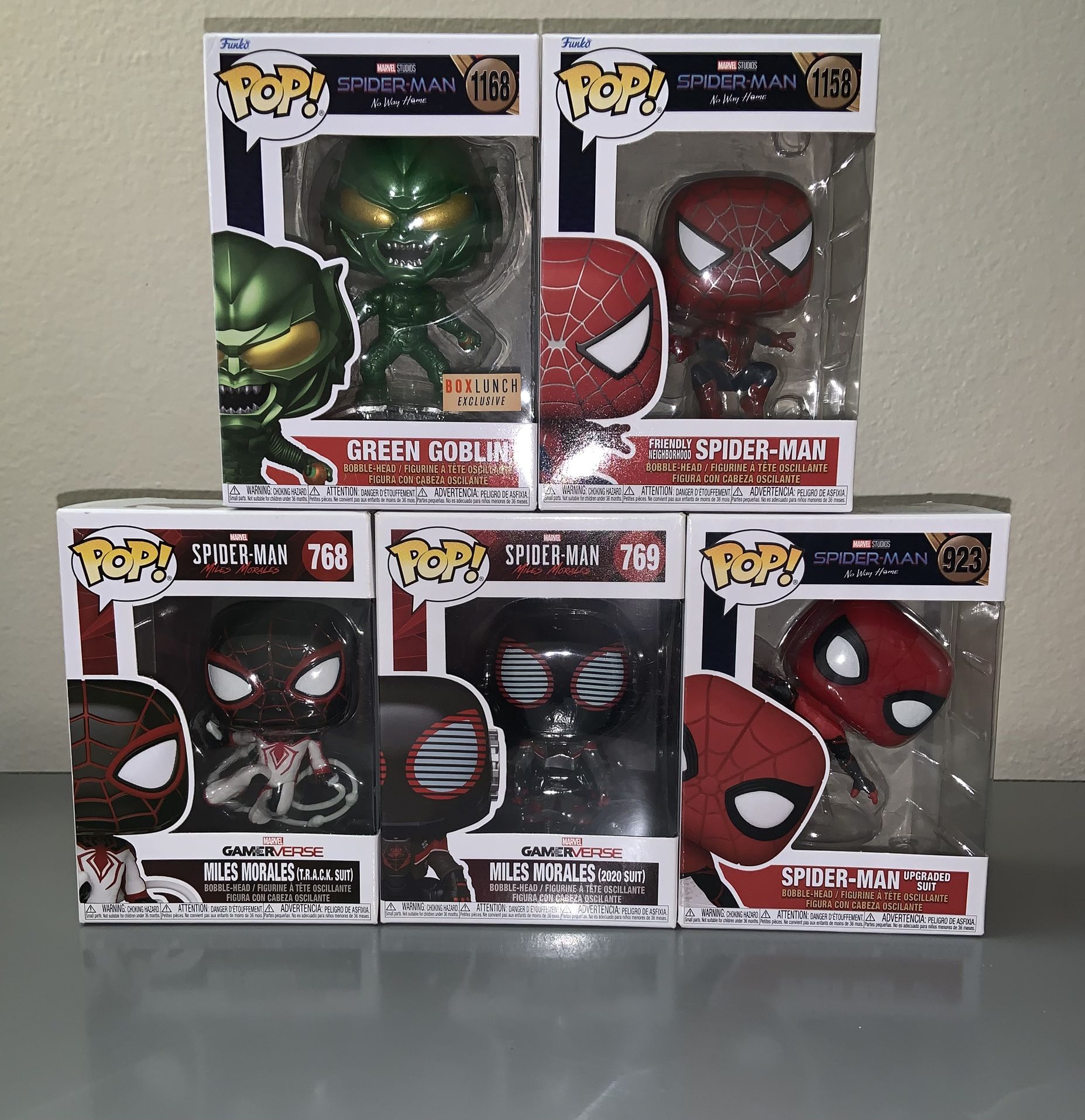 Spider-man Funko Pop Lot