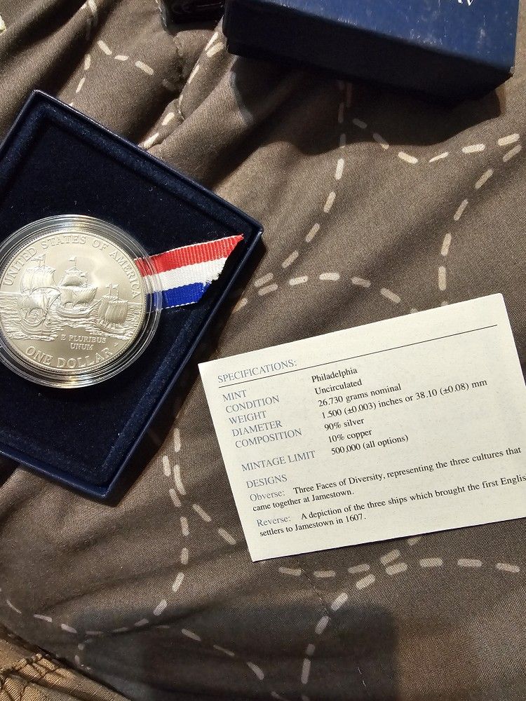 Jamestown silver Dollar