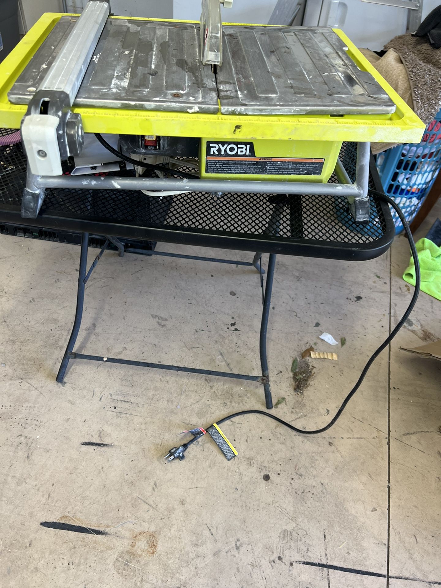 Ryobi Wet Tile Saw 