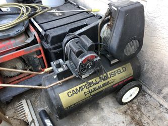 Tools, 7 Inch MK Tile saw , Multiquip generator, Campl Hausfield Air Compressor, 4 Weed Wackers 