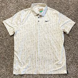 Nike Golf Tour Dri-Fit Polo Shirt Floral AOP Mens Size XL