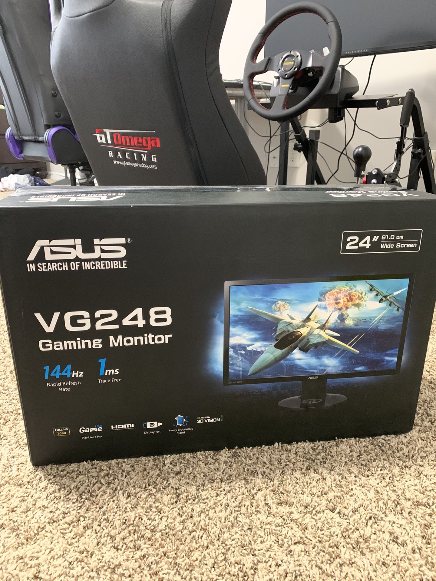 ASUS VG248 gaming monitor 144hz 1ms