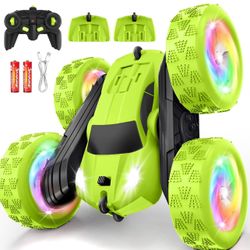 Remote Control Car, Stunt RC Cars, 2.4GHz Double Sided 360° Flips RC Crawler, Outdoor Toys for Kids Ages 4-8, Upgraded USB-C Modular Battery, 5 6 7 8 