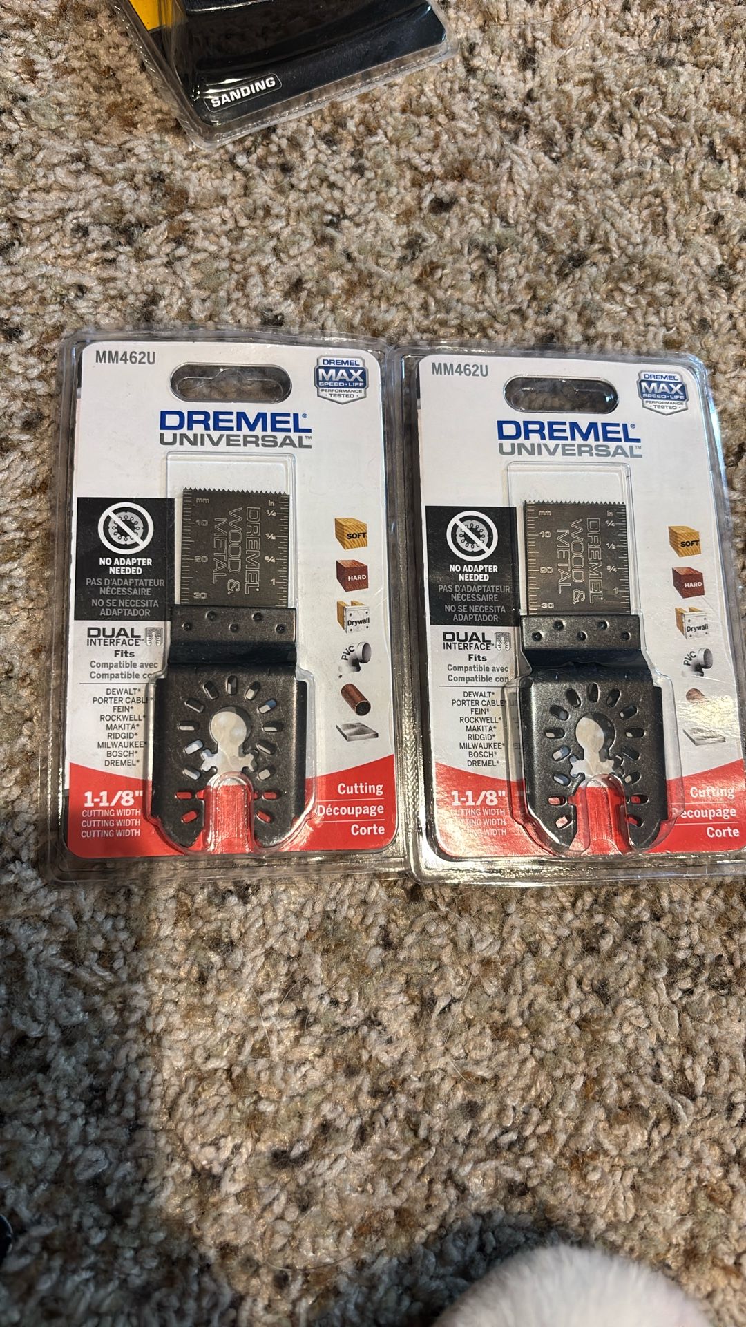 Dremel 1-1/8 in. W Bi-Metal Bim Oscillating Blade-2 NEW Packs