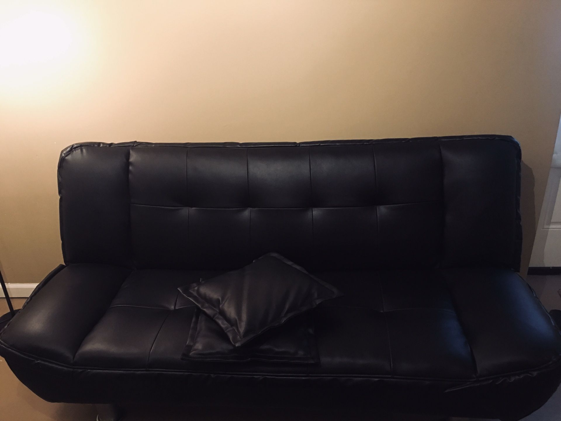 Black Leather Sofa