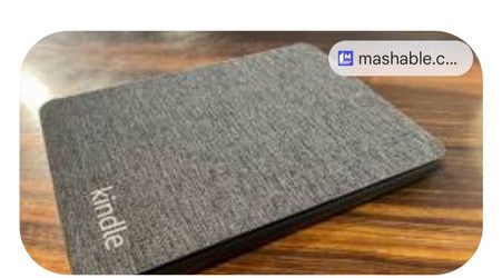 Amazon Kindle with stand