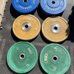Olympic Bumper Plate Set 160lbs