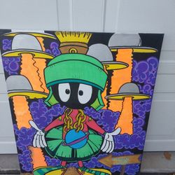 Marvin The Marshin ( Black Light Painting)