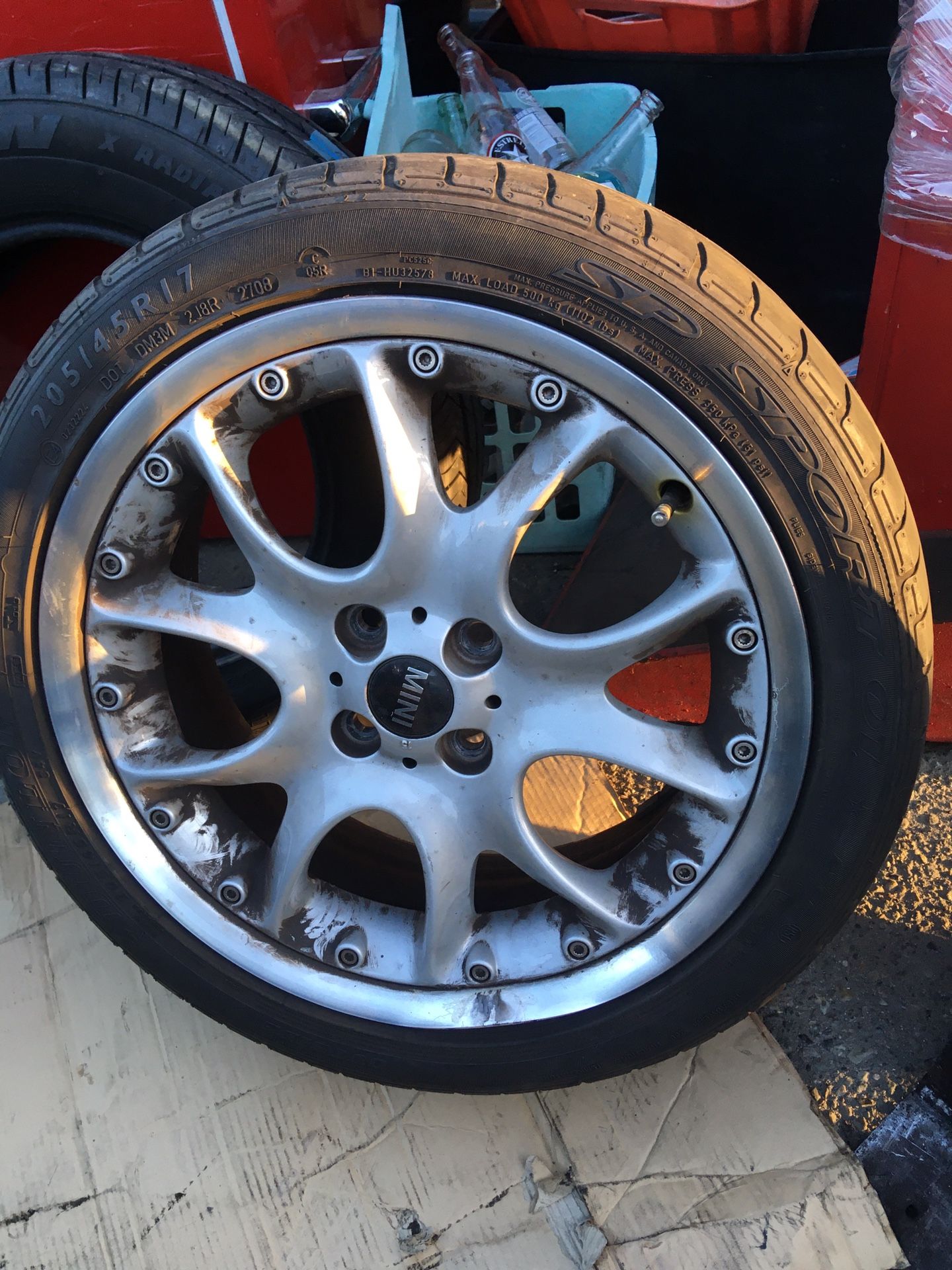 Used Mini 17” rim- BENT,