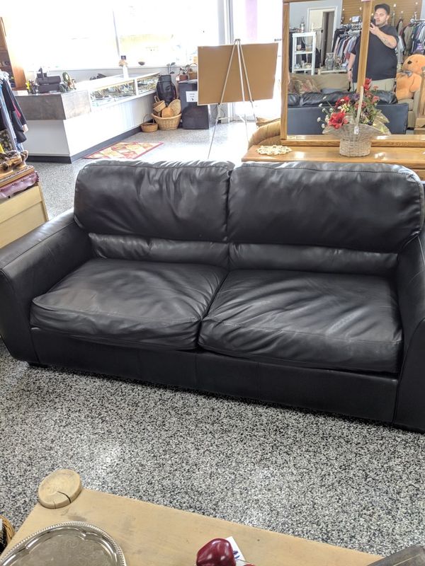 Black Leather Couch For In Tucson Az Offerup
