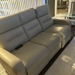 Leather Recliner Sofa 