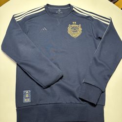 adidas Real Madrid Chinese Year Sweatshirt Mens M FI4831 Soccer Navy 