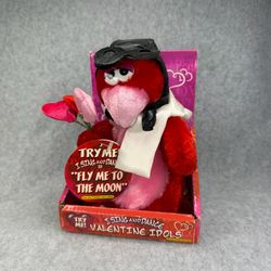 Vintage Dan Dee Animated Valentines Aviator Love Bird Fly Me To The Moon