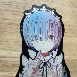 REM Anime Inspired 3 D Sticker