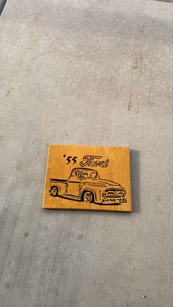 1955 ford truck crafted wood