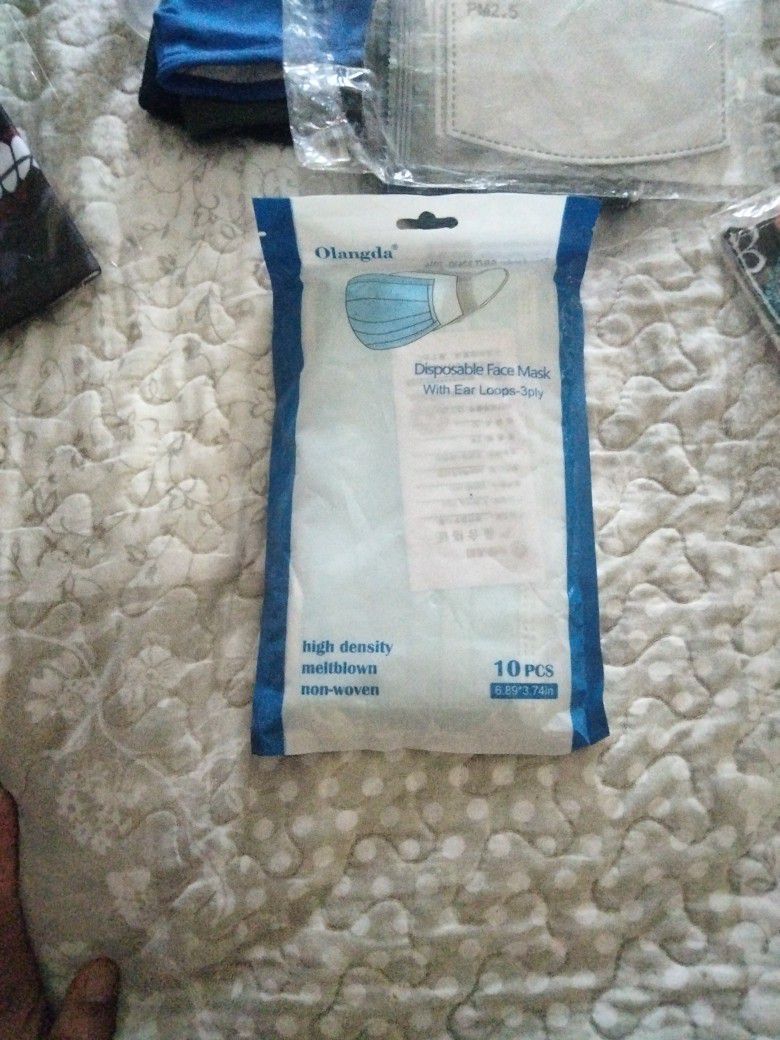 10 Pack Of Face Mask Disposable 