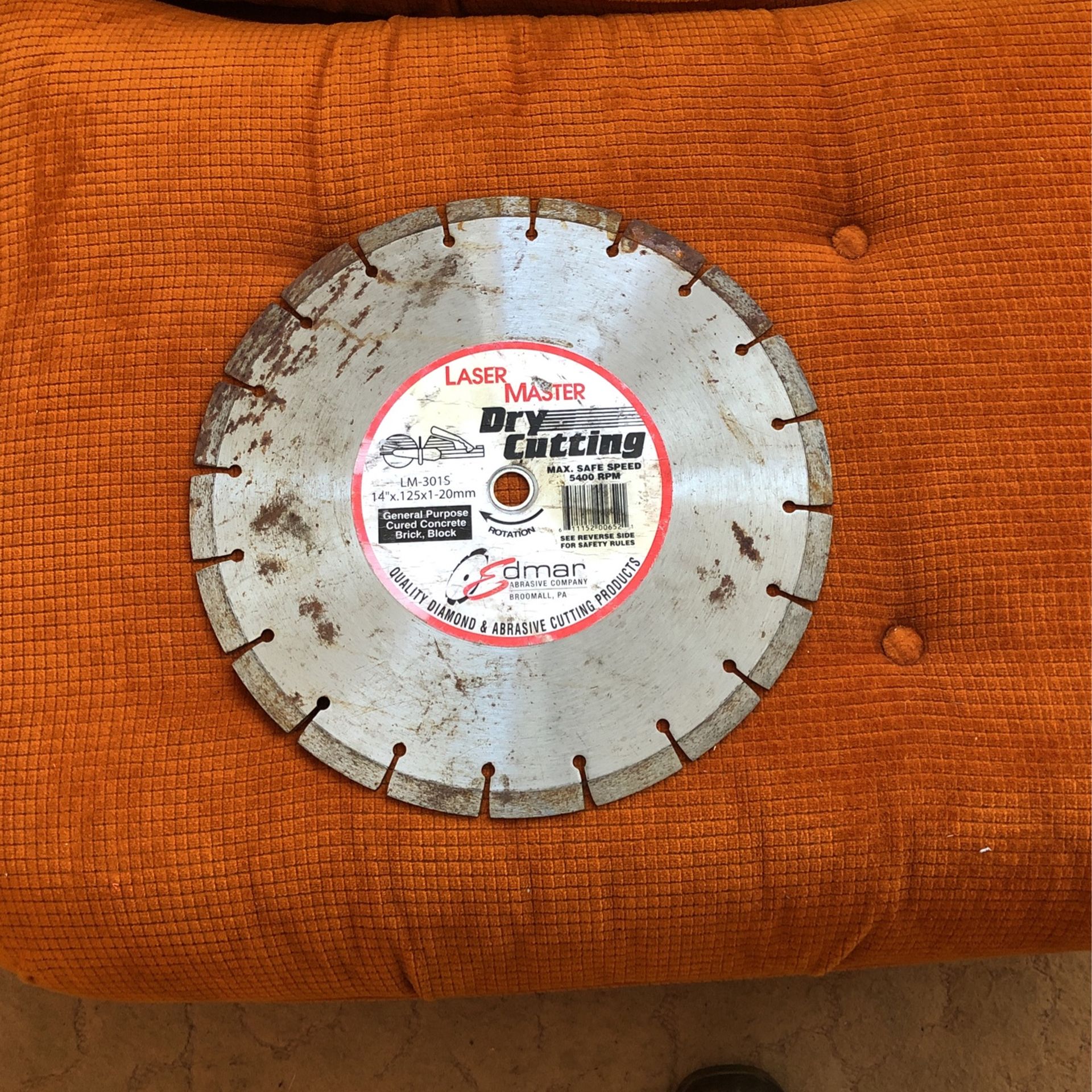 Diamond Cutting Blade 14”