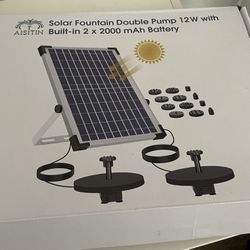12W Solar Power Water Fountain